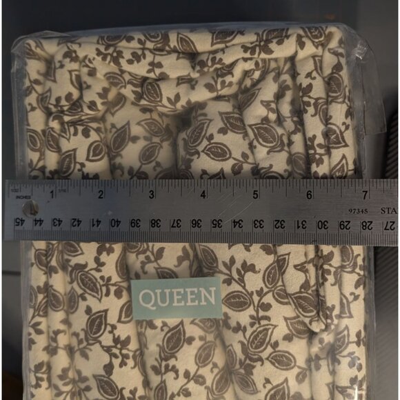 Martha Stewart Queen Inglenook Flannel Sheet Set 100% Cotton Floral Fall Winter - Picture 13 of 13